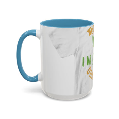 back off i'm on self quarantine — Accent Mug 11/15oz