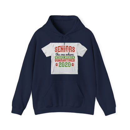 seniors the one where they were quarantined 2020 — Unisex Heavy Blend Hoodie (G18500)