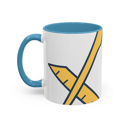 Plain Square and compass — Accent Mug 11/15oz