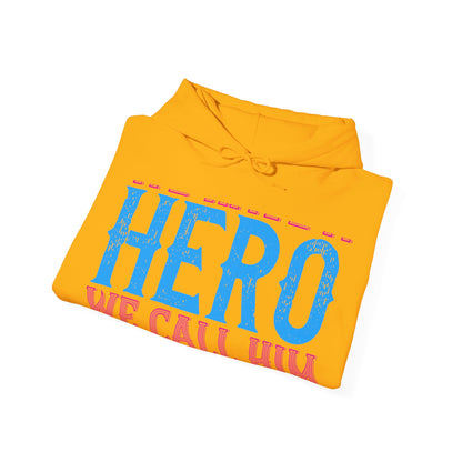 We have a hero, we call him grandpa-01 — Unisex Heavy Blend Hoodie (G18500)