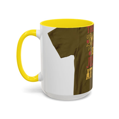 The easiest way to become a superhero is NOW! Just Stay At Home — Accent Mug 11/15oz