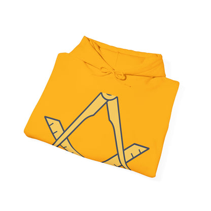 Plain Square and compass — Unisex Heavy Blend Hoodie (G18500)