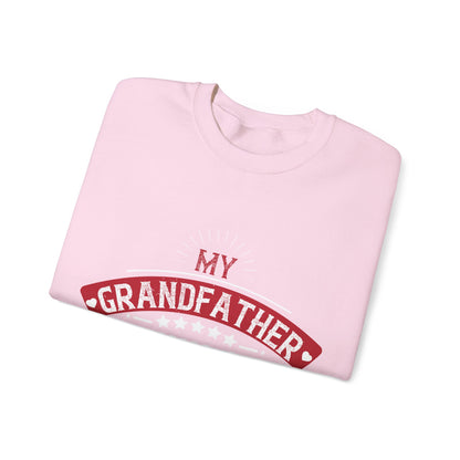 My grandfather always said that living is like licking honey off a thorn-01 — Unisex Heavy Blend Crewneck (G18000)