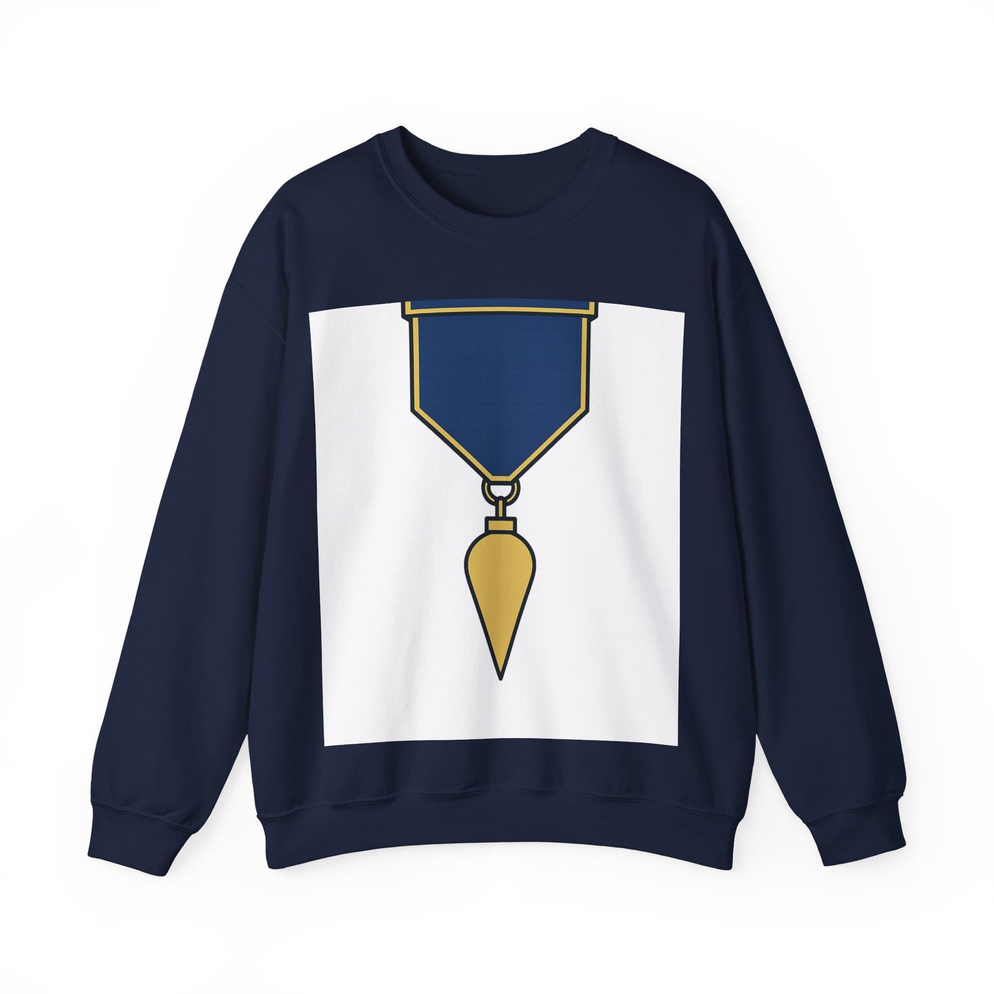 Junior Warden -JW - white bg — Unisex Heavy Blend Crewneck (G18000)