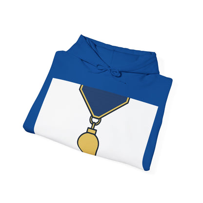 Junior Warden -JW - white bg — Unisex Heavy Blend Hoodie (G18500)