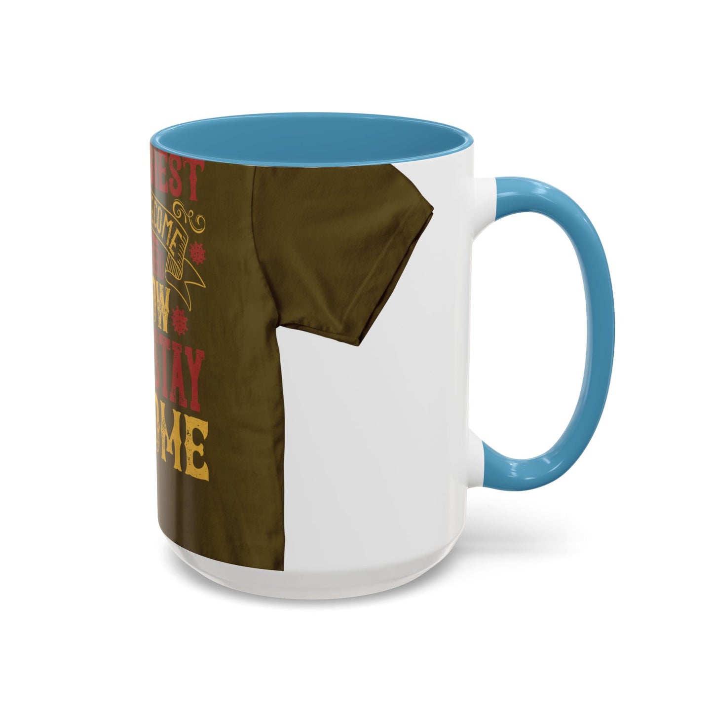 The easiest way to become a superhero is NOW! Just Stay At Home — Accent Mug 11/15oz