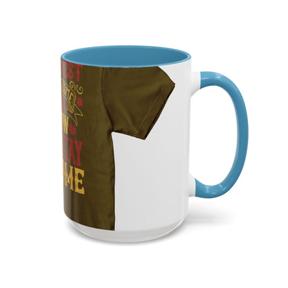 The easiest way to become a superhero is NOW! Just Stay At Home — Accent Mug 11/15oz