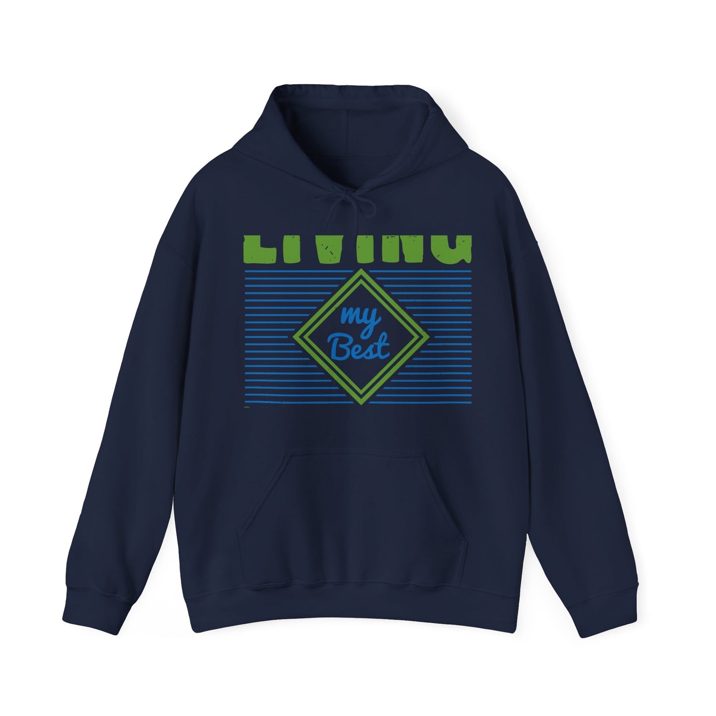 living my best quarantine-01 — Unisex Heavy Blend Hoodie (G18500)