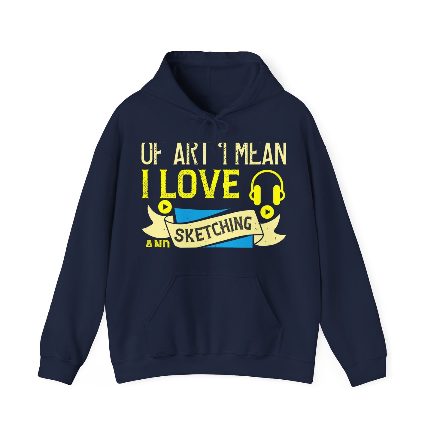 I love all kinds of art. I mean, I love sketching and acting and music-01 — Unisex Heavy Blend Hoodie (G18500)