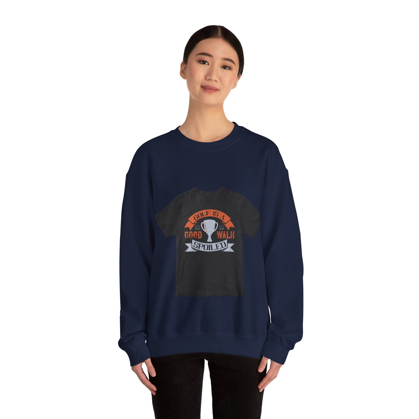 Golf is a good walk spoiled — Unisex Heavy Blend Crewneck (G18000)