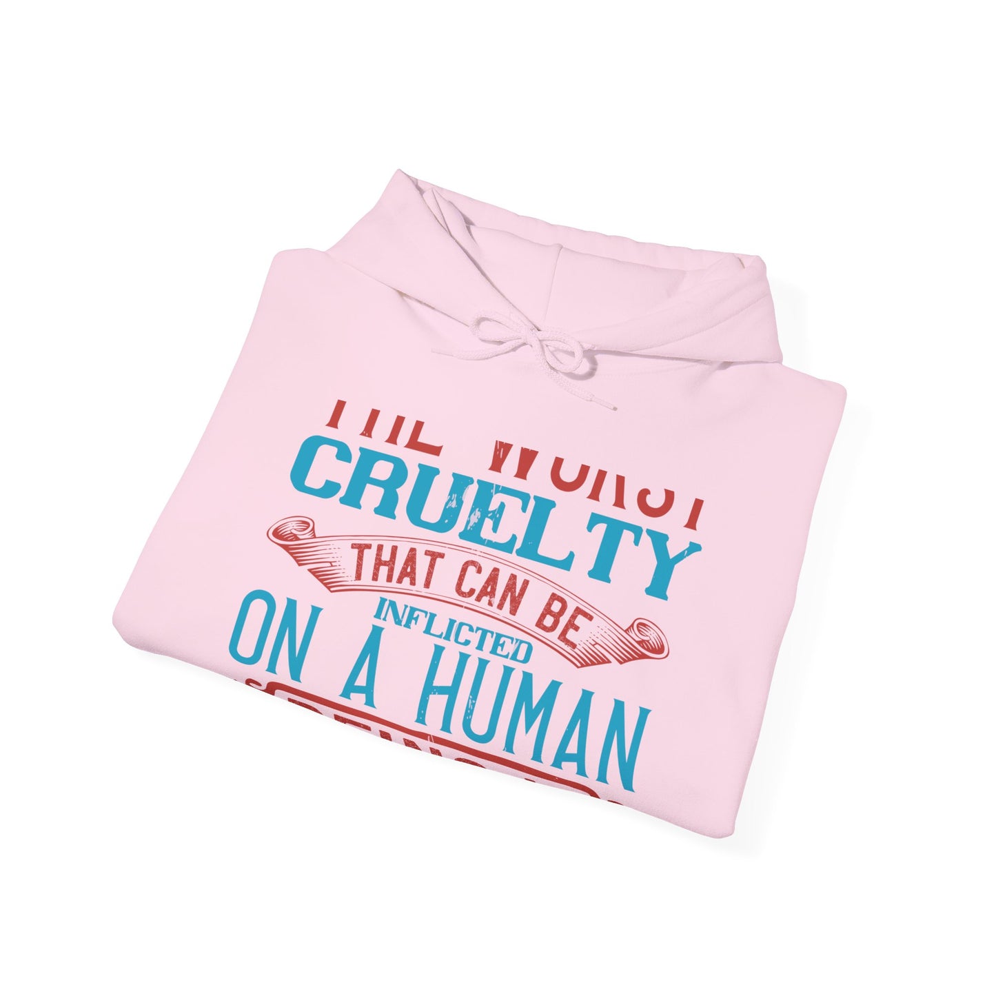 The worst cruelty that can be inflicted on a human being is isolation-01 — Unisex Heavy Blend Hoodie (G18500)
