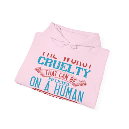 The worst cruelty that can be inflicted on a human being is isolation-01 — Unisex Heavy Blend Hoodie (G18500)