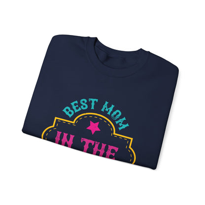 best mom in the galaxy-01 — Unisex Heavy Blend Crewneck (G18000)