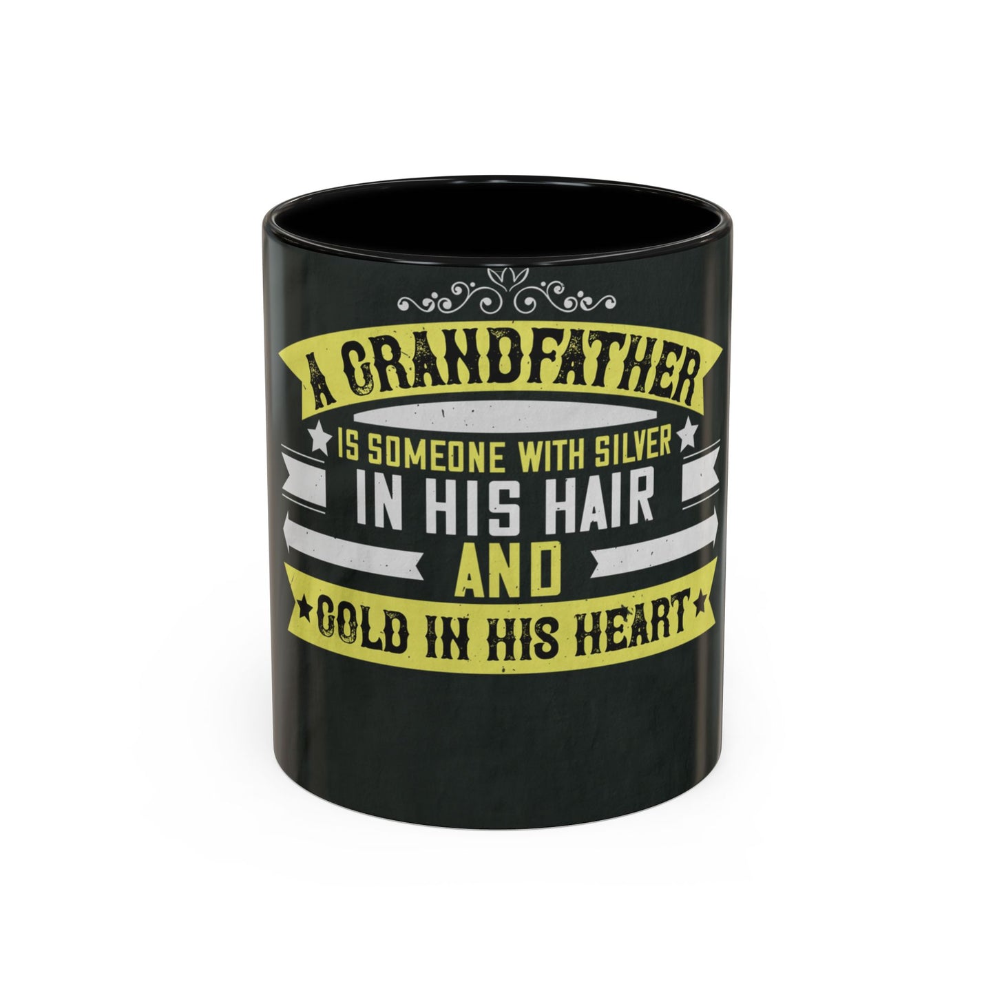 A grandfather is someone with silver-02 — Accent Mug 11/15oz