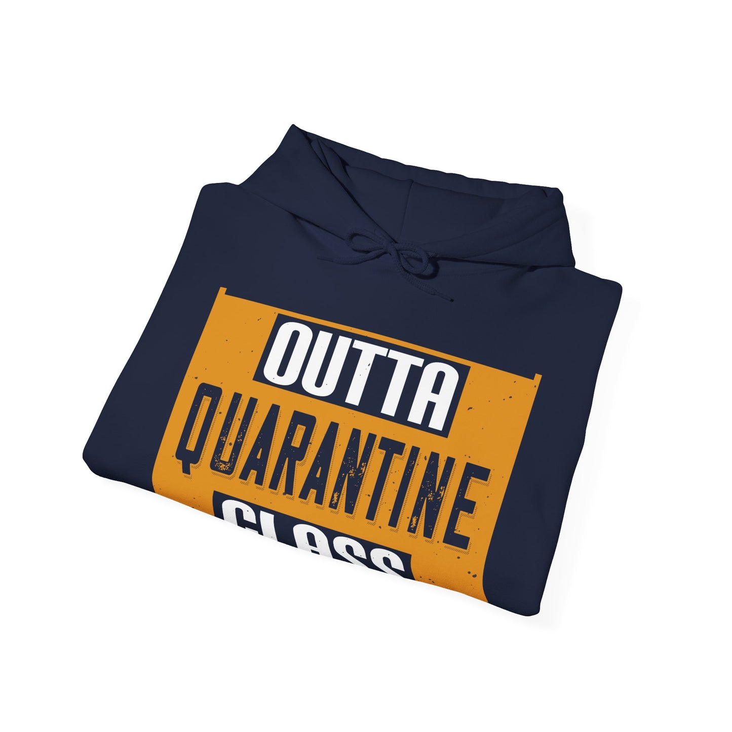 straight outta quarantine class of 2020-01 — Unisex Heavy Blend Hoodie (G18500)