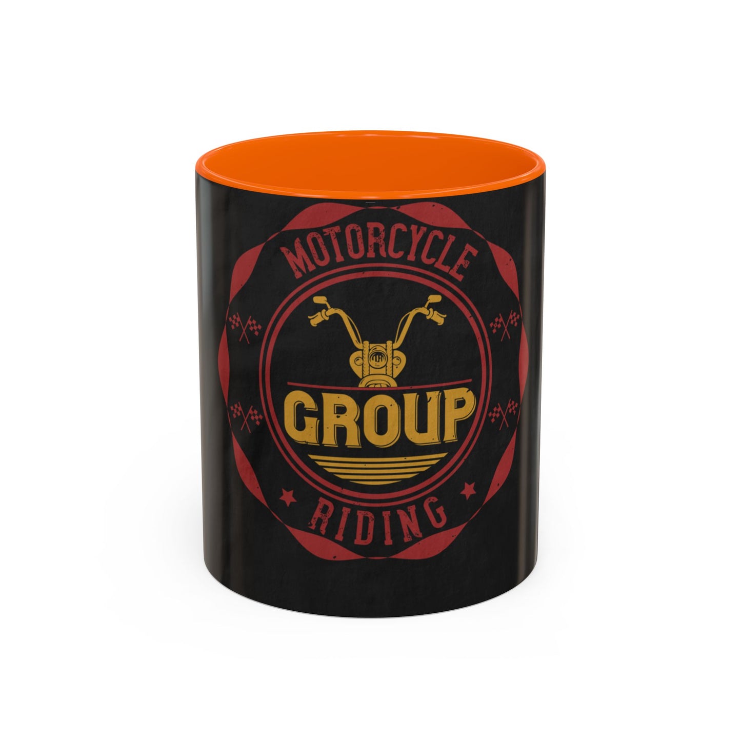 motorcycle group riding — Accent Mug 11/15oz