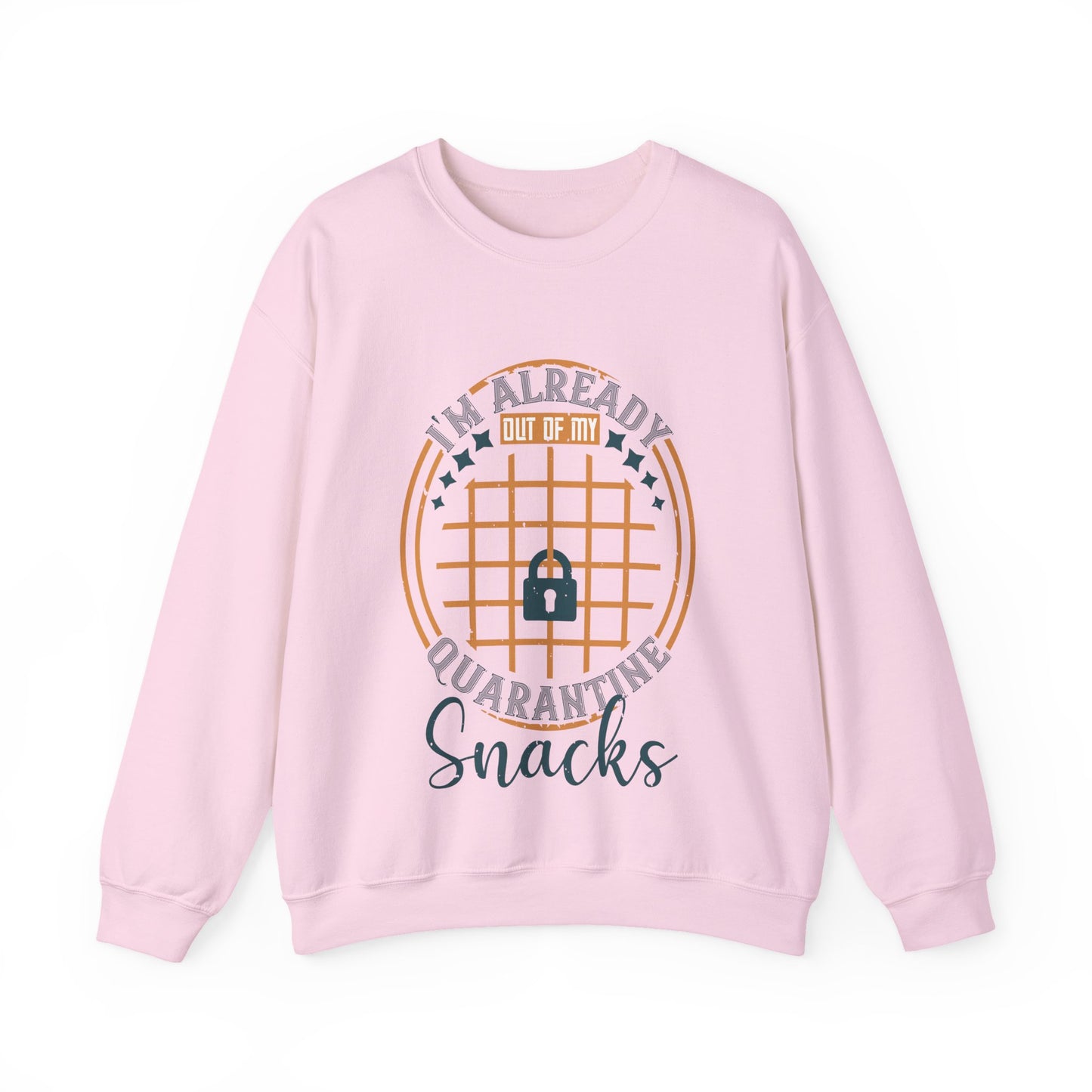 i'm already out of my quarantine snacks-01 — Unisex Heavy Blend Crewneck (G18000)