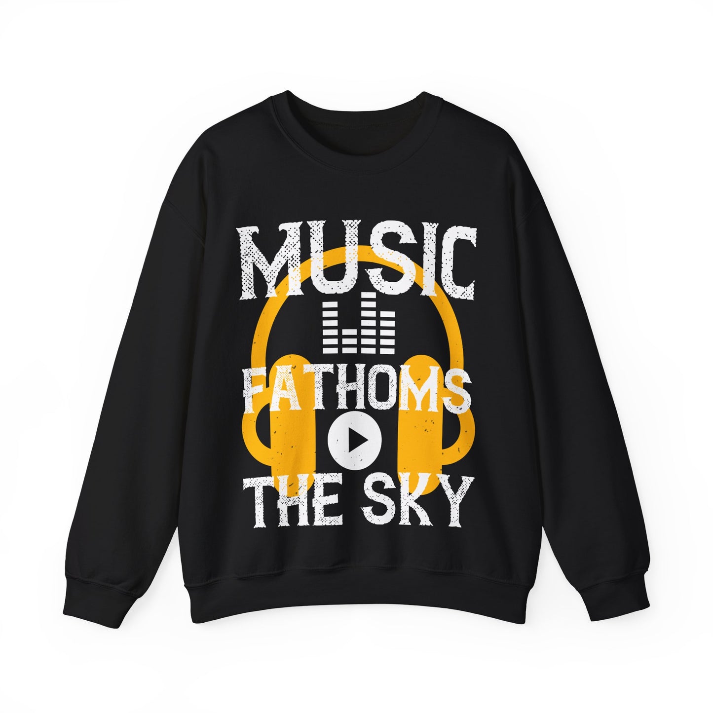 Music Fathoms The Sky-01 — Unisex Heavy Blend Crewneck (G18000)