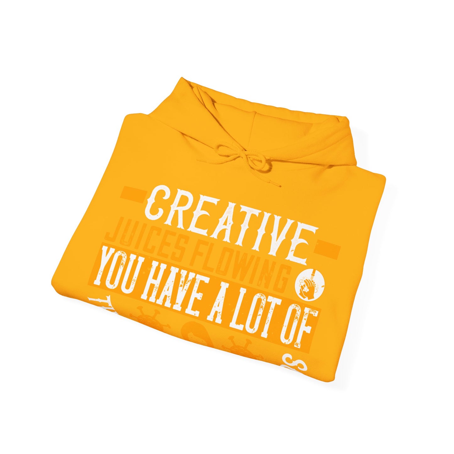 Keep those creative juices flowing. You have a lot of time on your hands!-01 — Unisex Heavy Blend Hoodie (G18500)