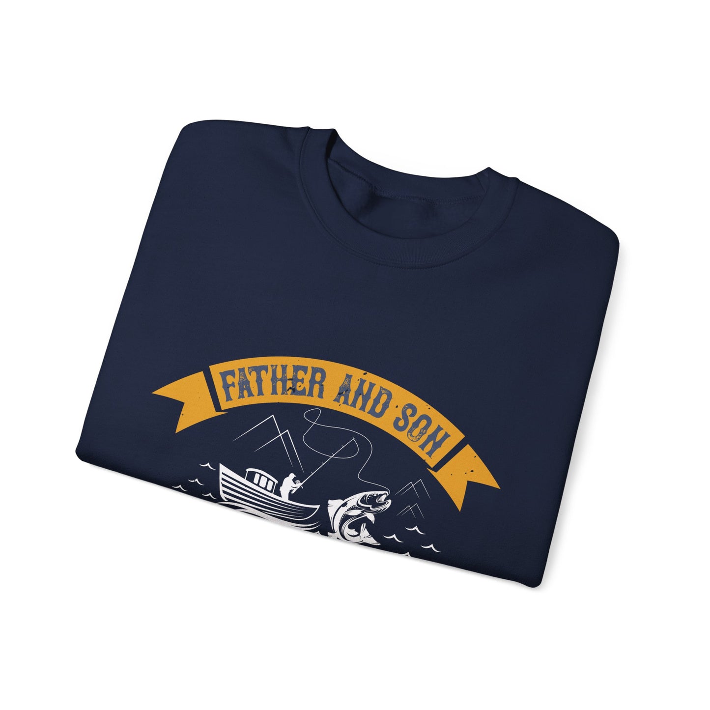 father and son fishing partners  for life-01 — Unisex Heavy Blend Crewneck (G18000)