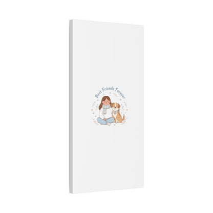 Best Friends Forever Canvas | Pet Owner Matching, Paw Print Art