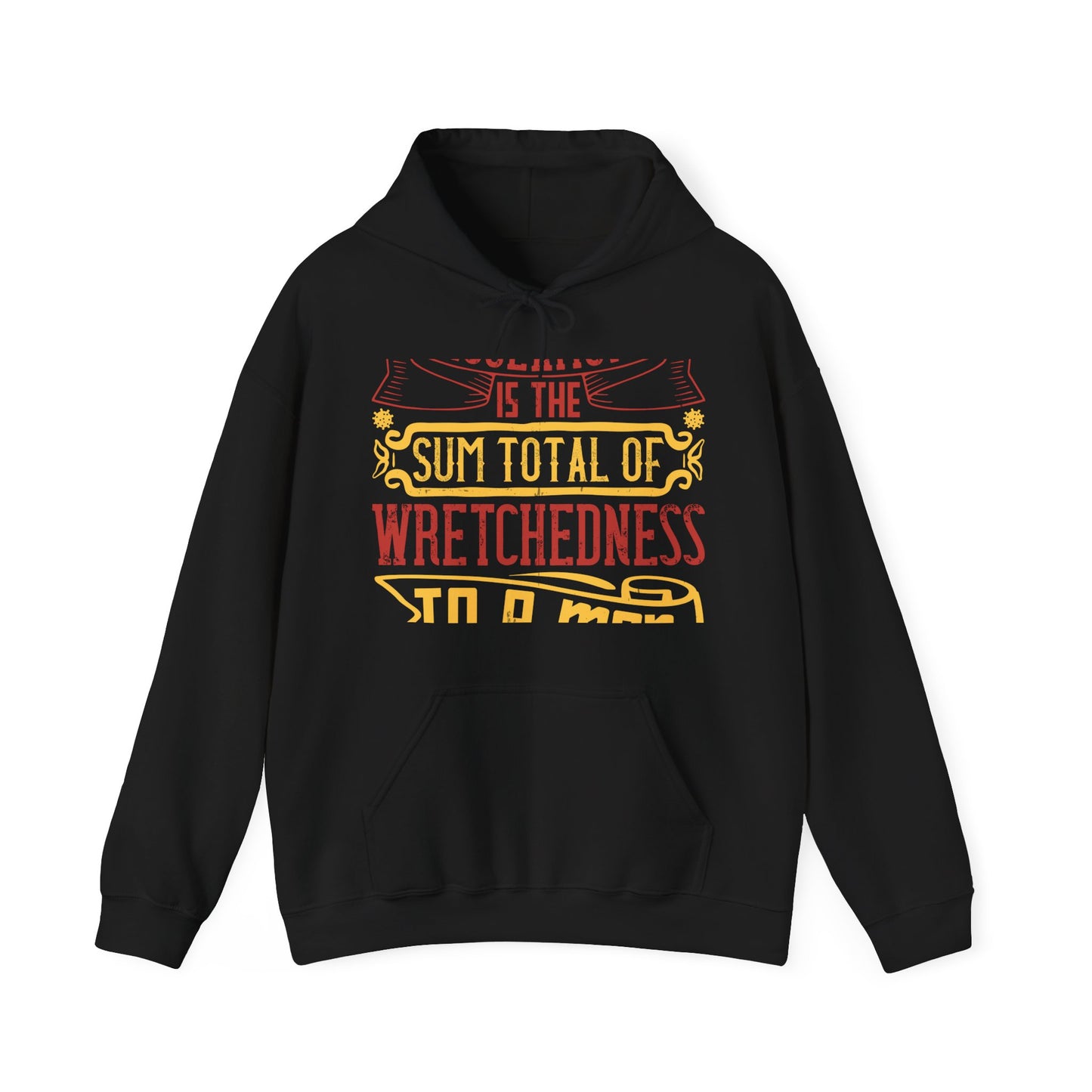 Isolation is the sum total of wretchedness to a man-01 — Unisex Heavy Blend Hoodie (G18500)