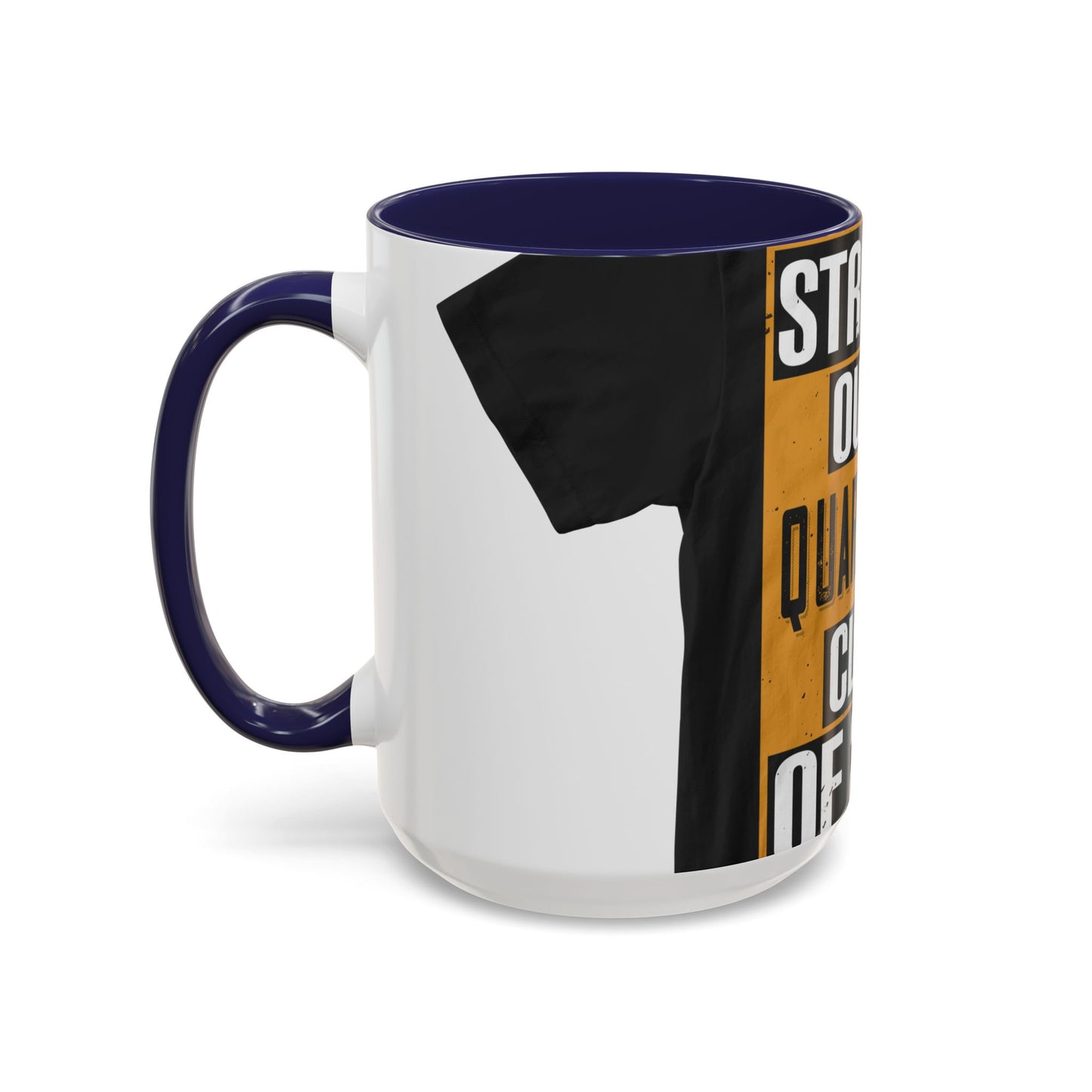 straight outta quarantine class of 2020 — Accent Mug 11/15oz