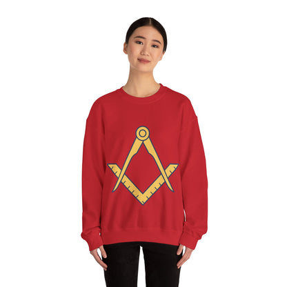 Plain Square and compass — Unisex Heavy Blend Crewneck (G18000)