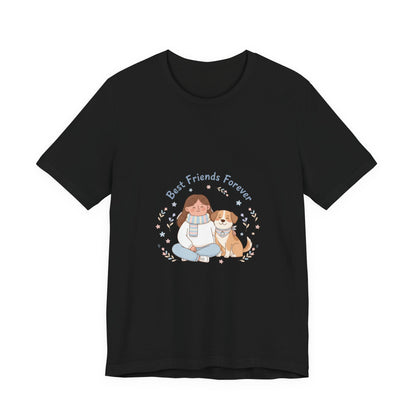 Best Friends Forever Tee | Pet Owner Matching, Paw Print Design