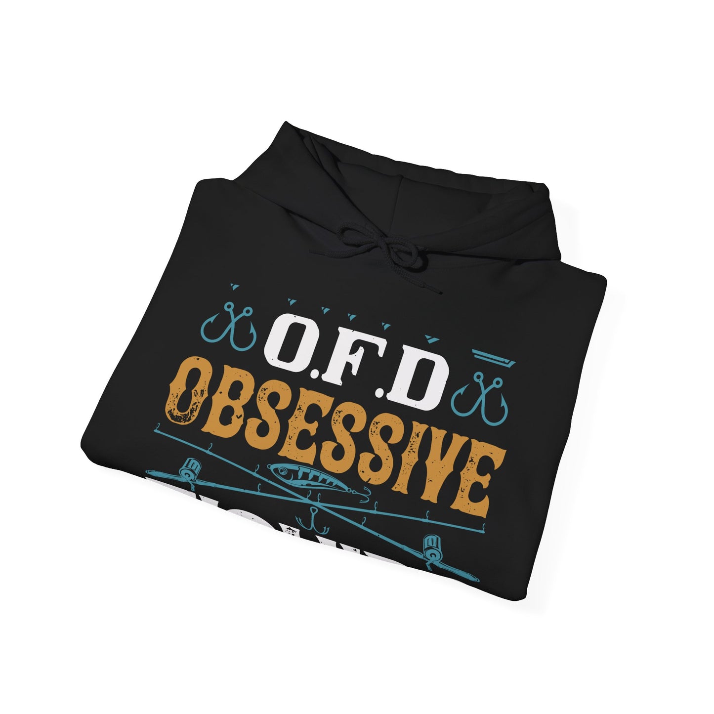 I HAVE O.F.D OBSESSIVE FISHING DISORDER-01 — Unisex Heavy Blend Hoodie (G18500)