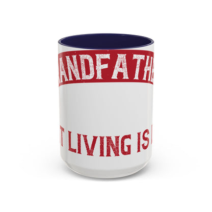My grandfather always said that living is like licking honey off a thorn-01 — Accent Mug 11/15oz