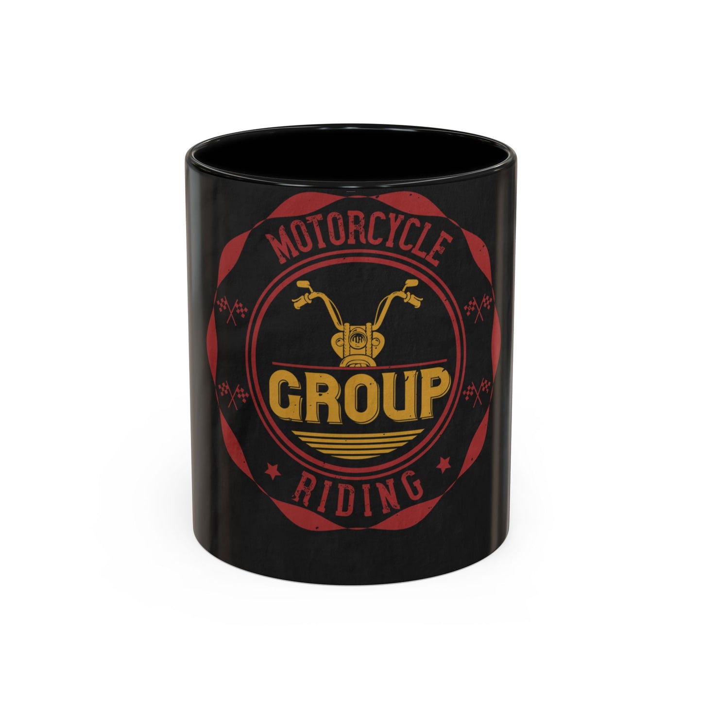 motorcycle group riding — Accent Mug 11/15oz