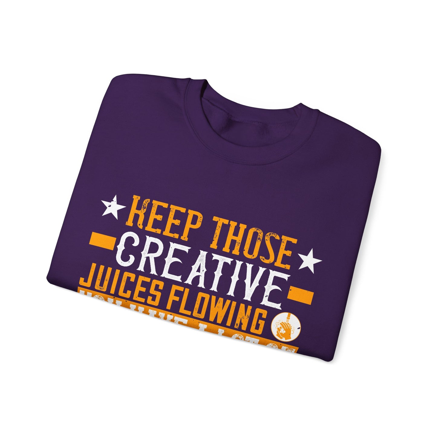 Keep those creative juices flowing. You have a lot of time on your hands!-01 — Unisex Heavy Blend Crewneck (G18000)