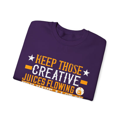 Keep those creative juices flowing. You have a lot of time on your hands!-01 — Unisex Heavy Blend Crewneck (G18000)