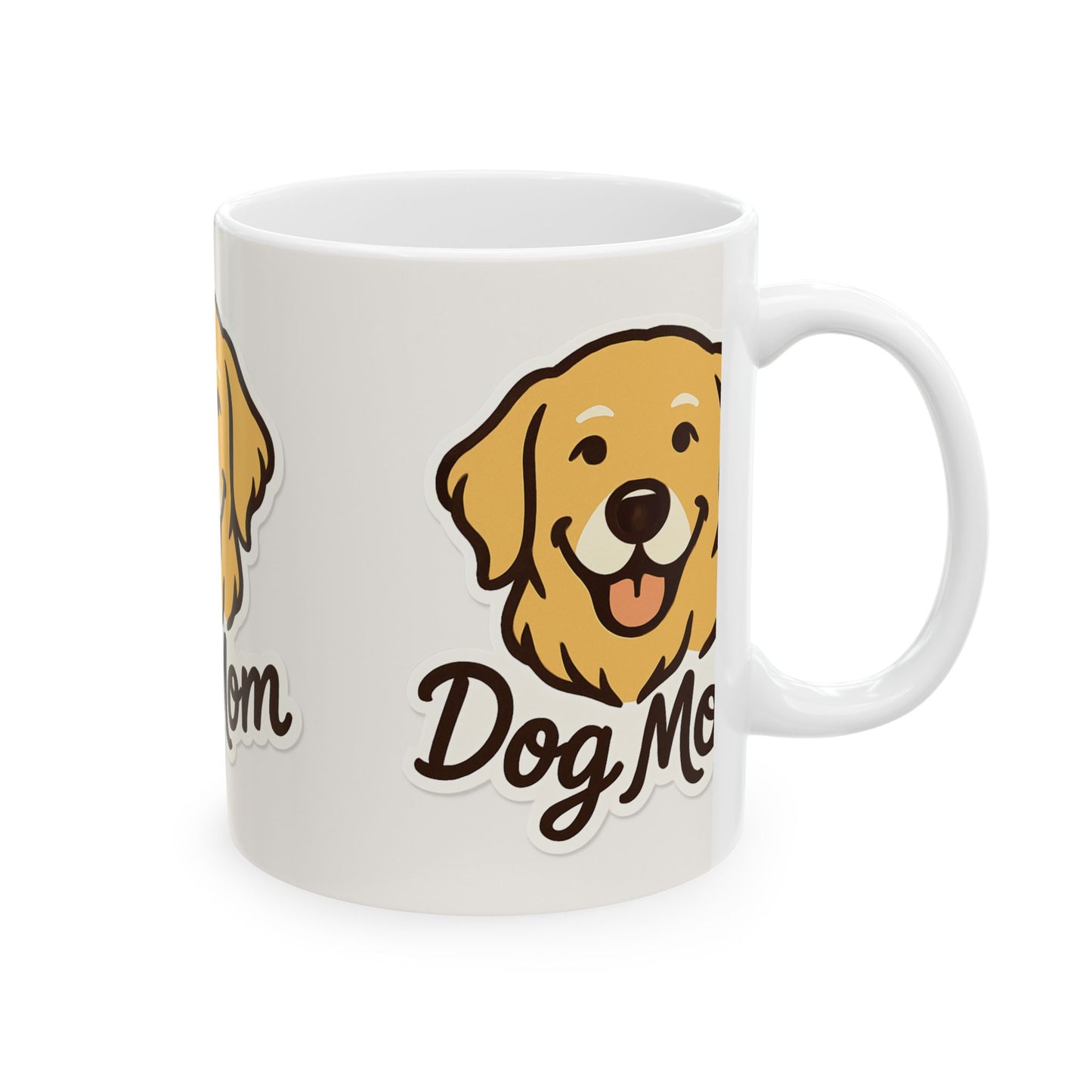 Dog Mom Ceramic Mug | 11oz & 15oz | Perfect Gift for Pet Lovers, Dog Mom Gifts, Coffee Mug, Funny Dog Lover, Animal Lover Mug