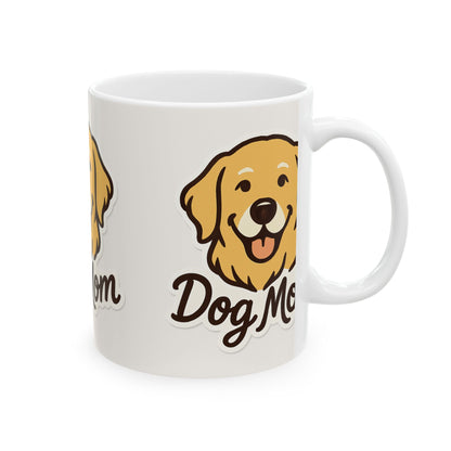 Dog Mom Ceramic Mug | 11oz & 15oz | Perfect Gift for Pet Lovers, Dog Mom Gifts, Coffee Mug, Funny Dog Lover, Animal Lover Mug