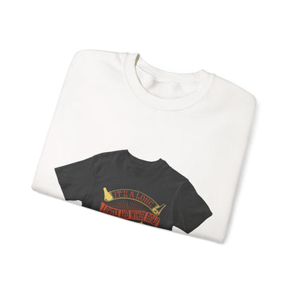 ItΓÇÖs a long, lonely and windy road (2) — Unisex Heavy Blend Crewneck (G18000)