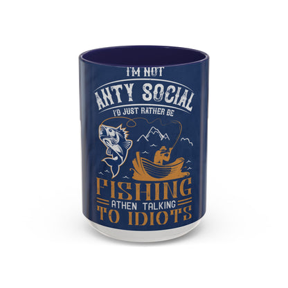 im not ANTY SOCIAL — Accent Mug 11/15oz