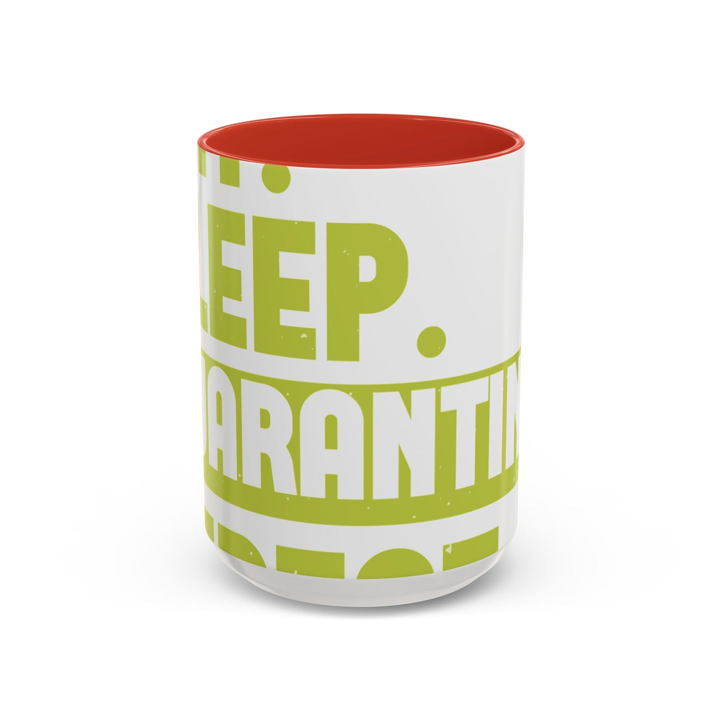 eat sleep quarantine repeat-01 — Accent Mug 11/15oz