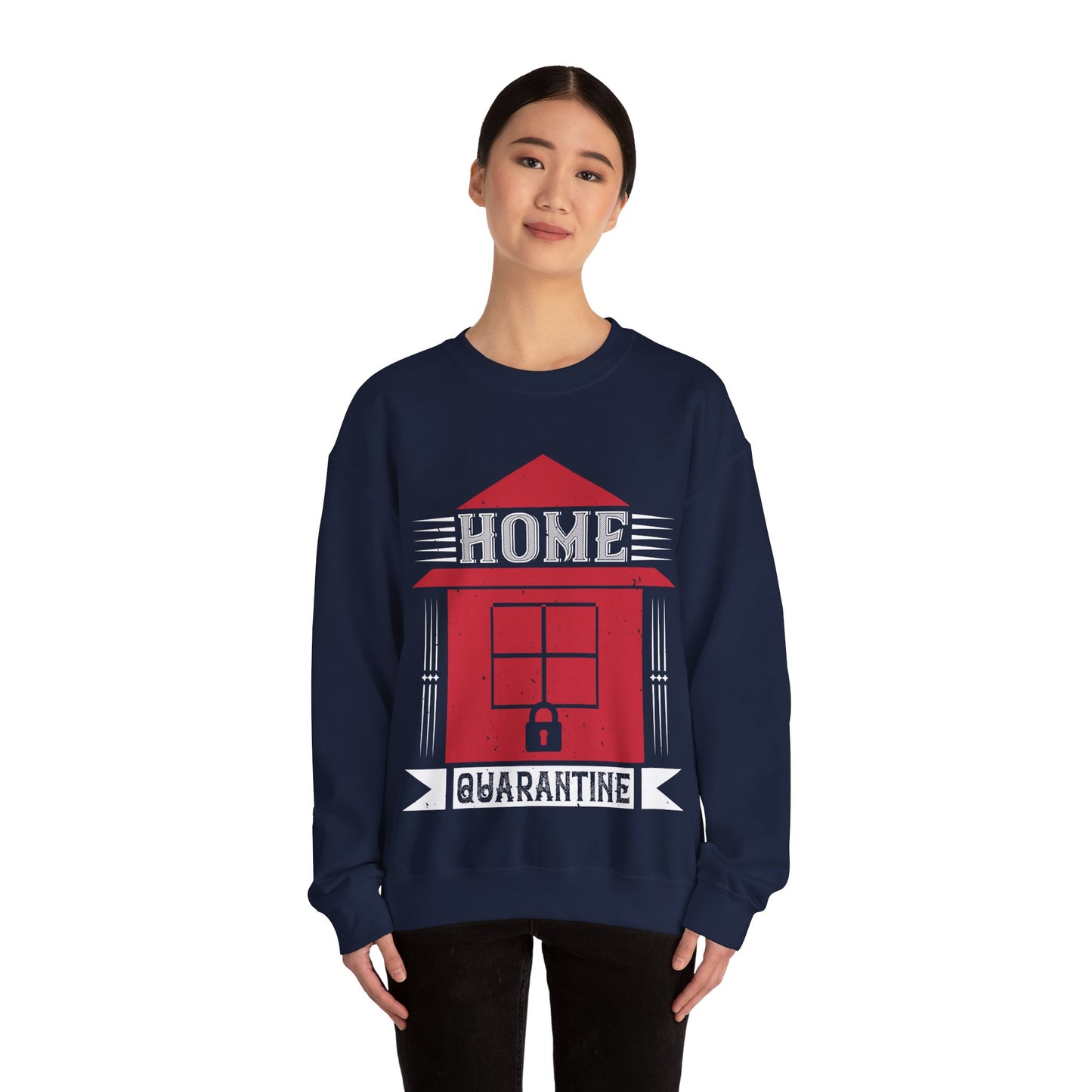 home quarantine-01 — Unisex Heavy Blend Crewneck (G18000)