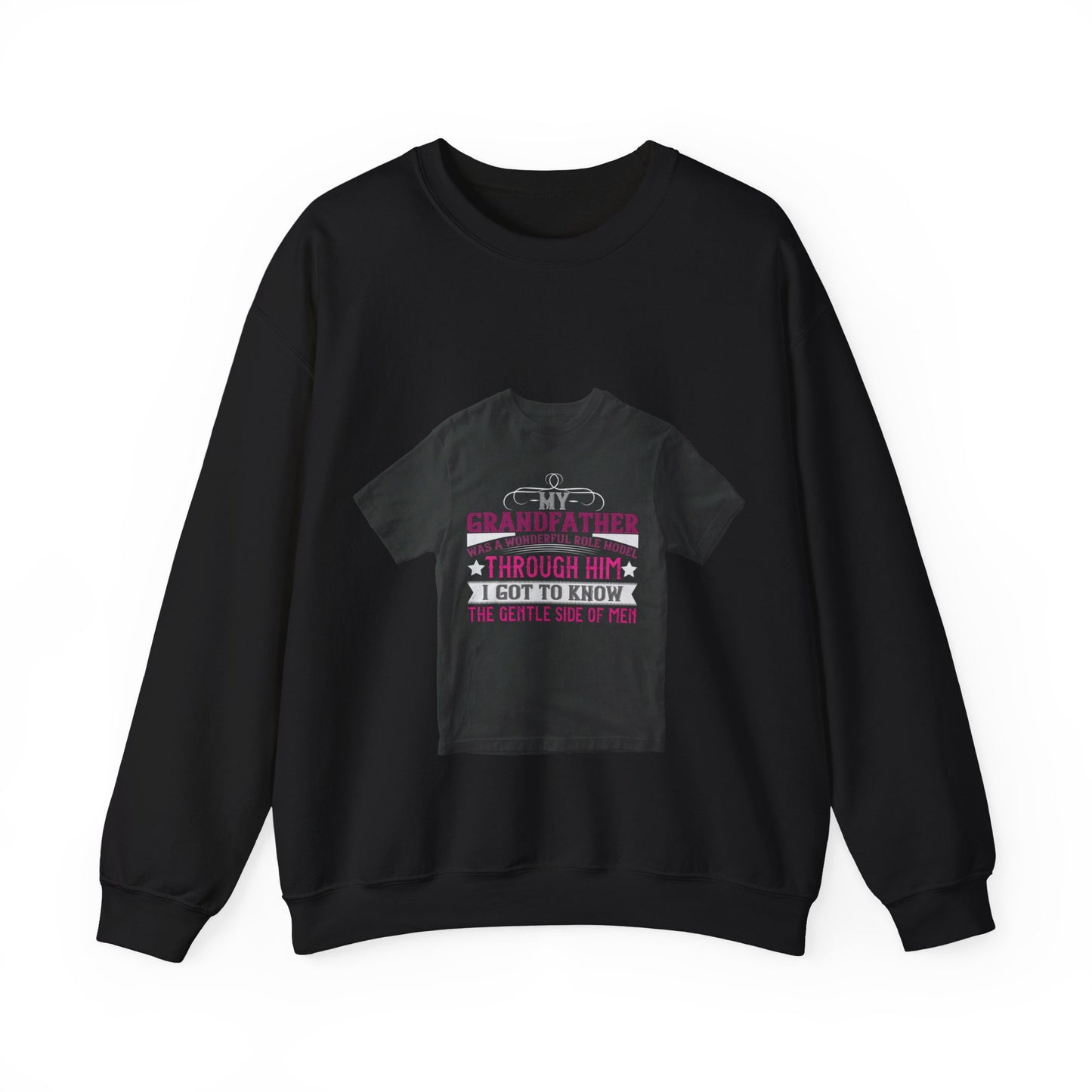 My grandfather was a wonderful role model-01 — Unisex Heavy Blend Crewneck (G18000)