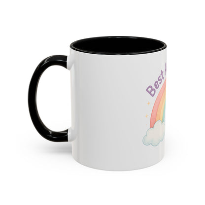 Best Aunt Ever Rainbow Coffee Mug, Gift for Aunts, 11oz, 15oz, Cute Mug, Birthday Gift, Unique Coffee Cup