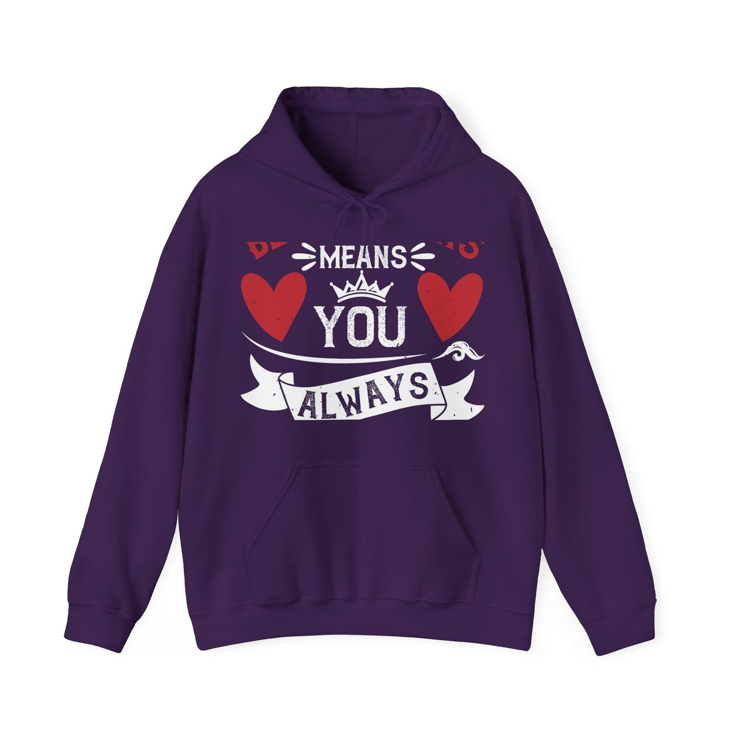 Being sisters means you always have back up-1 — Unisex Heavy Blend Hoodie (G18500)