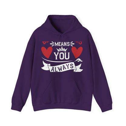 Being sisters means you always have back up-1 — Unisex Heavy Blend Hoodie (G18500)