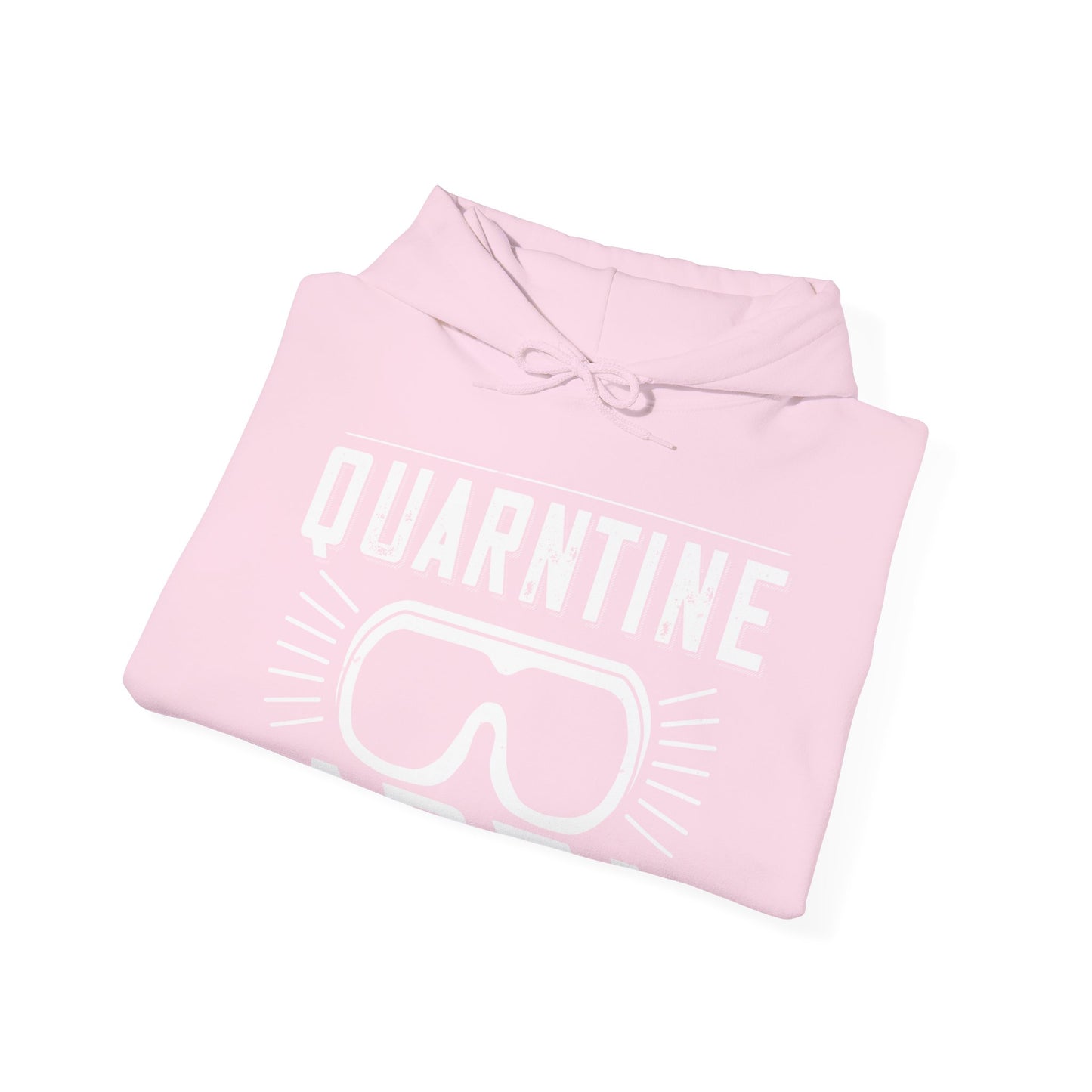warning quarantine area-01 — Unisex Heavy Blend Hoodie (G18500)