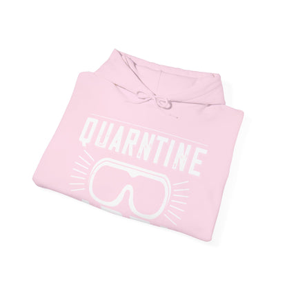 warning quarantine area-01 — Unisex Heavy Blend Hoodie (G18500)