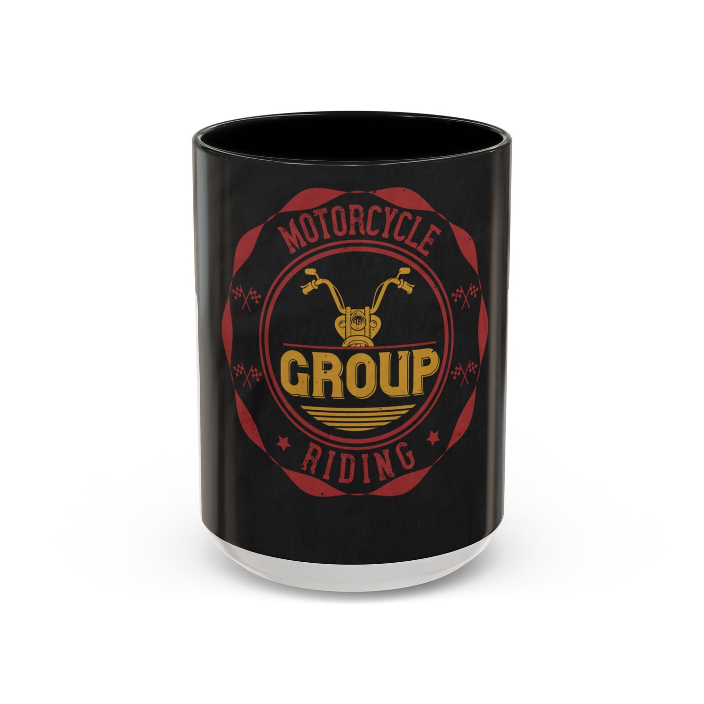 motorcycle group riding — Accent Mug 11/15oz
