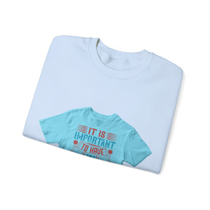 It's important to have quiet time and isolation — Unisex Heavy Blend Crewneck (G18000)