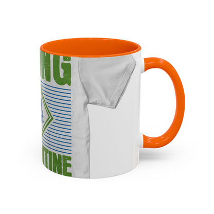 living my best quarantine — Accent Mug 11/15oz