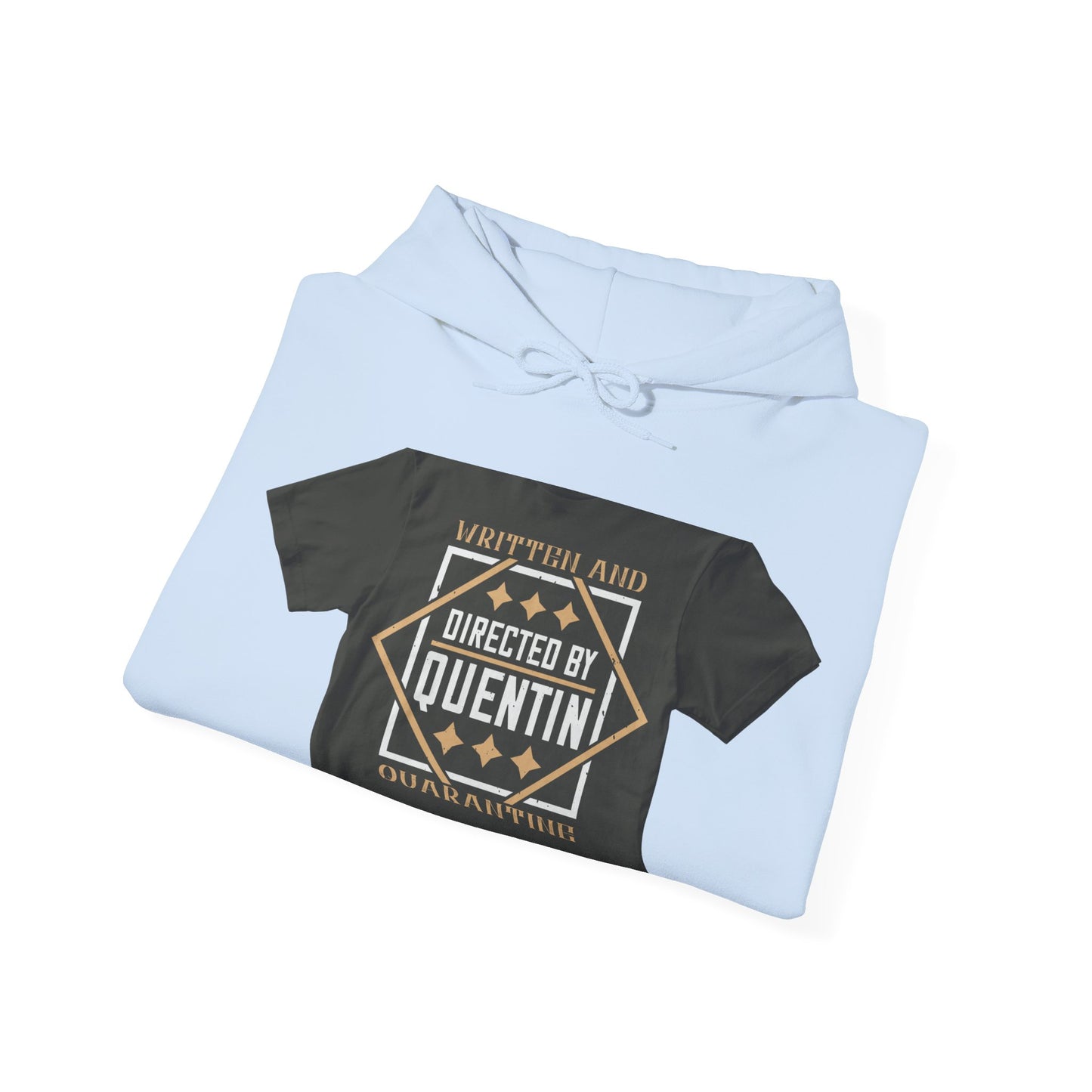 written and directed by quentin quarantine — Unisex Heavy Blend Hoodie (G18500)